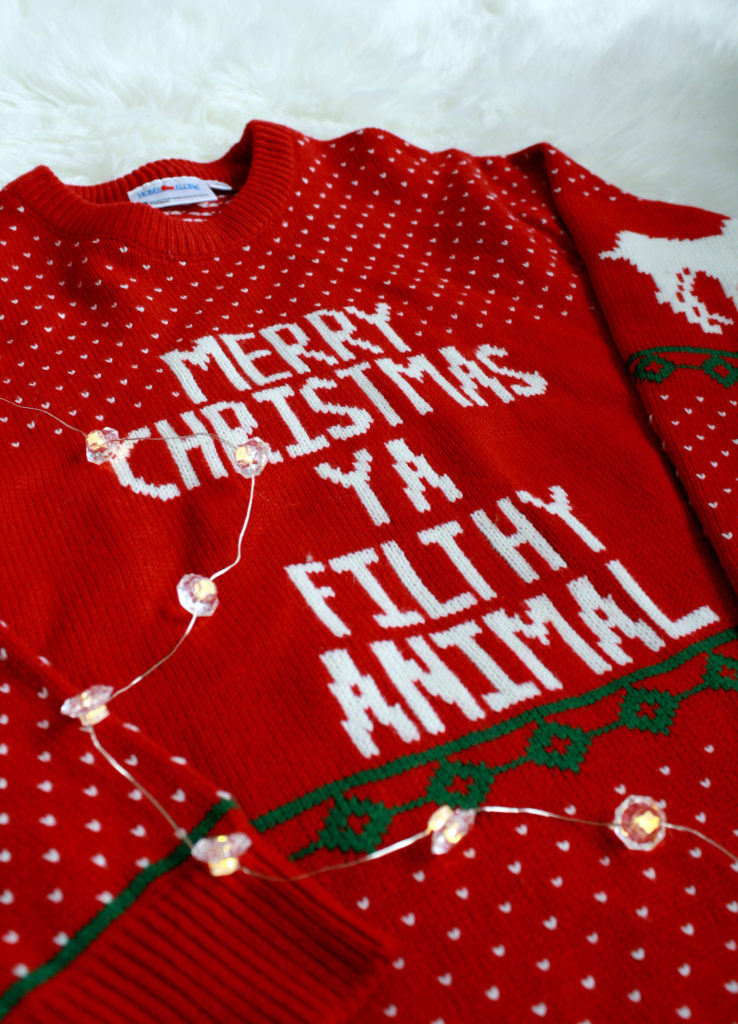 Cute Christmas Sweaters - Home Alone's Merry Christmas Ya Filthy Animal 