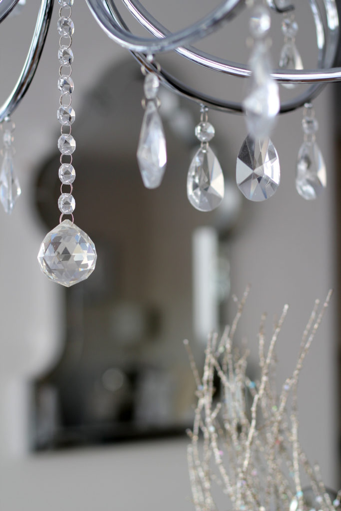 Kitchen chandelier - Glam Christmas home decor