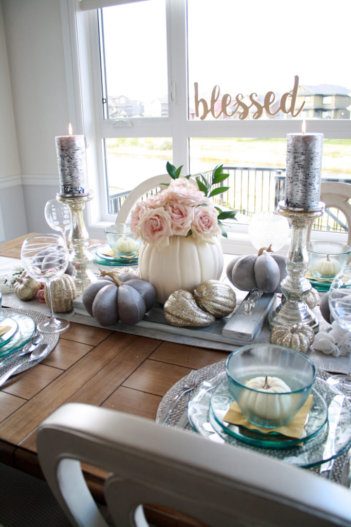 Blessed fall tablescape idea