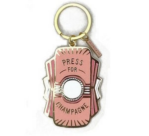 Champagne Lovers Gift Guide - Press for Champagne keychain
