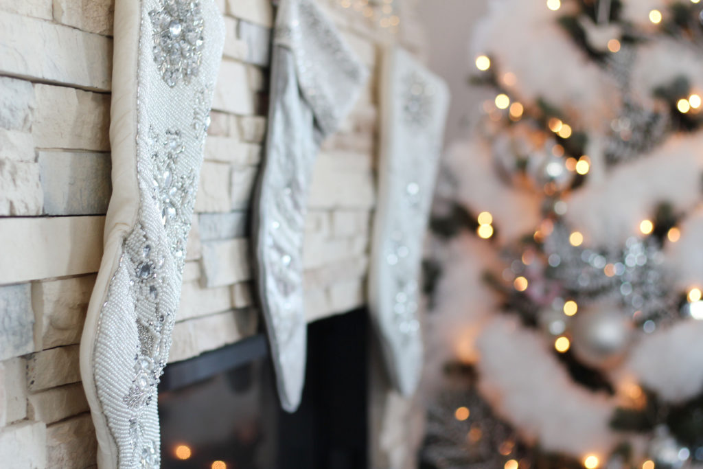 Glam Christmas home decor - Pier 1 Imports stockings