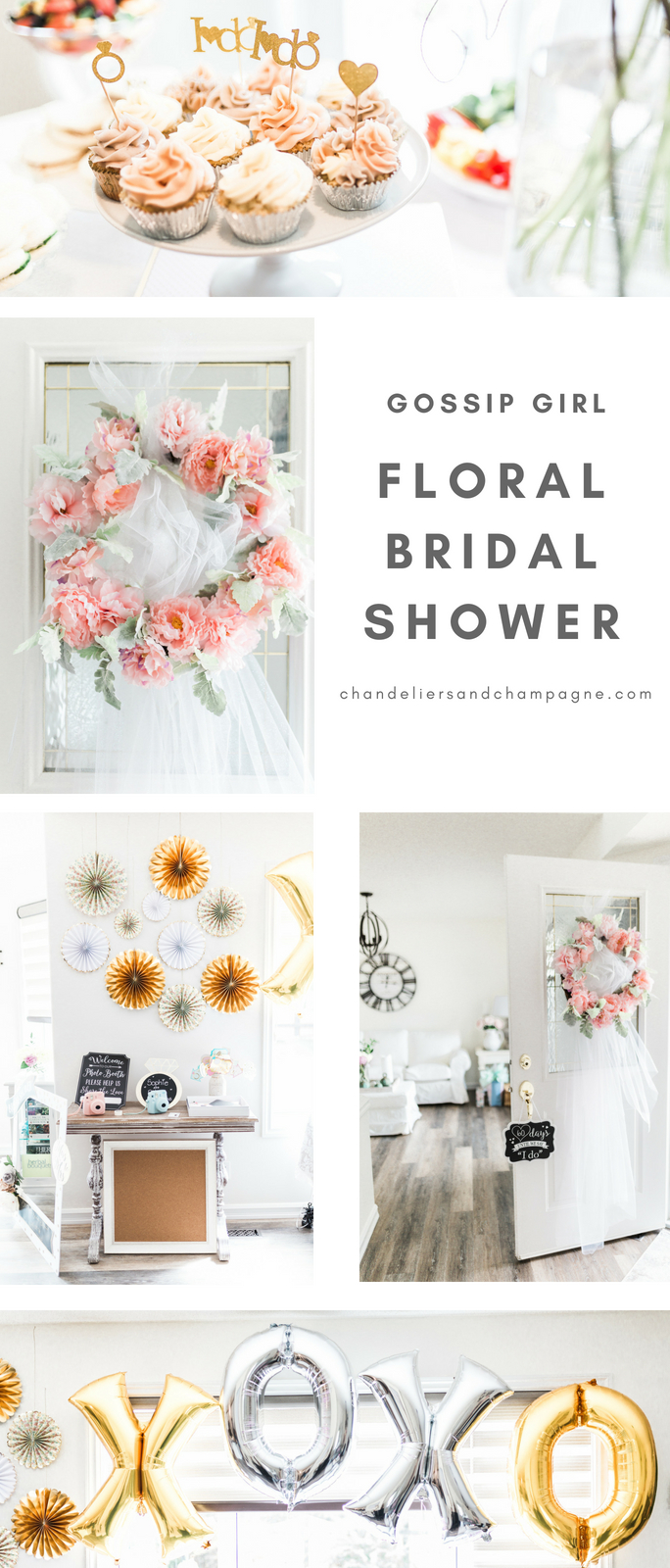 Bridal Shower Ideas • Bridal Shower Planning • Floral Bridal Shower • Gossip Girl Bridal Shower • 
