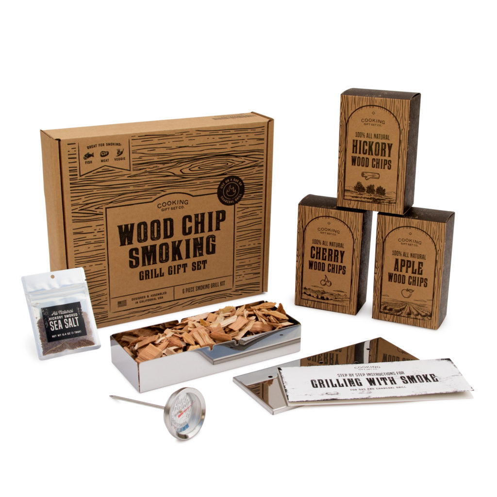 Wood Chip Smoking Grill Gift Set -Gift ideas for the BBQ master - 45 Father’s Day gift ideas your Dad will LOVE - Father's Day gift ideas 2018