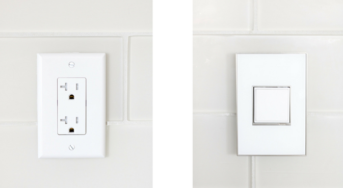 Legrand adorne Collection power outlet versus typical power outlet