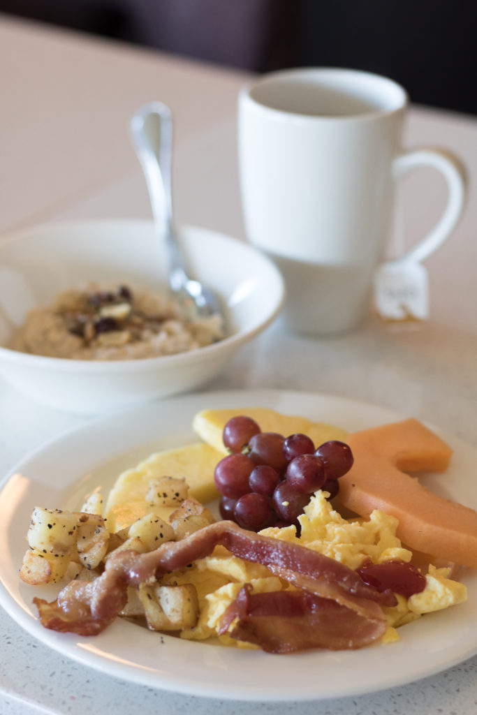 Sheraton Cavalier Club Lounge Continental Breakfast - Family friendly places to stay in Calgary