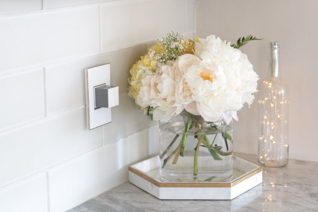 adorne Collection by Legrand Pop-out outlet in my light bright kitchen - Enhancing your home with deluxe light switches and power outlets 