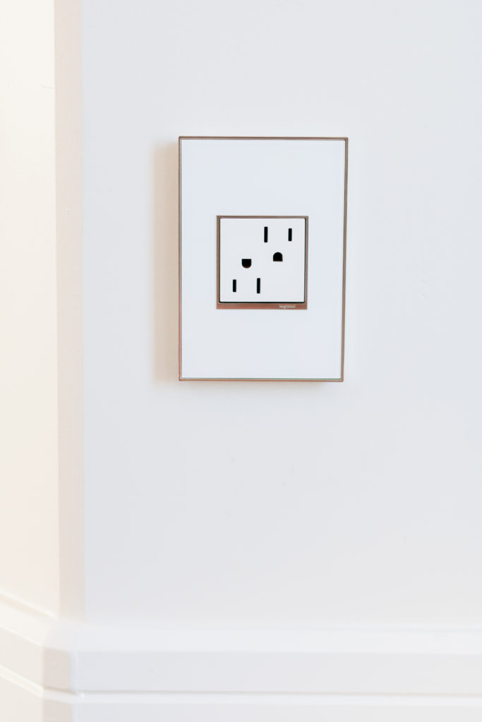 adorne Collection by Legrand standard power outlet - Enhancing your home with deluxe light switches and power outlets 