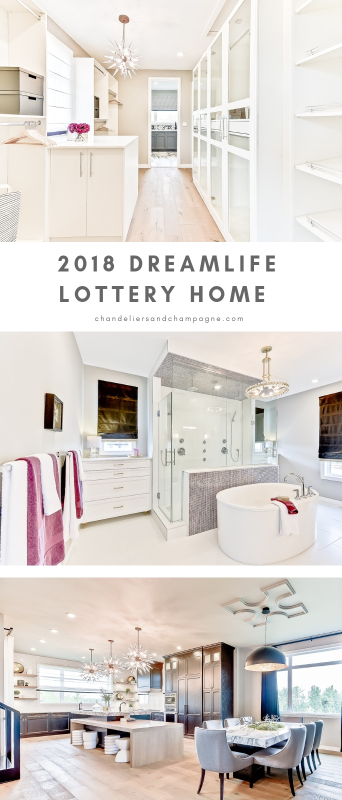 Bright white home inspiration - Luxury home inspiration - Dream home with white bathroom and oversized kitchen - 2018 Edmonton DreamLife Lottery Home