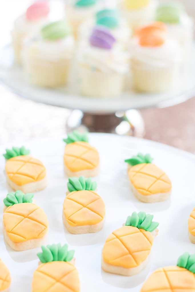 Pineapple sugar cookies - Pineapple dessert - Tropical pineapple sweets