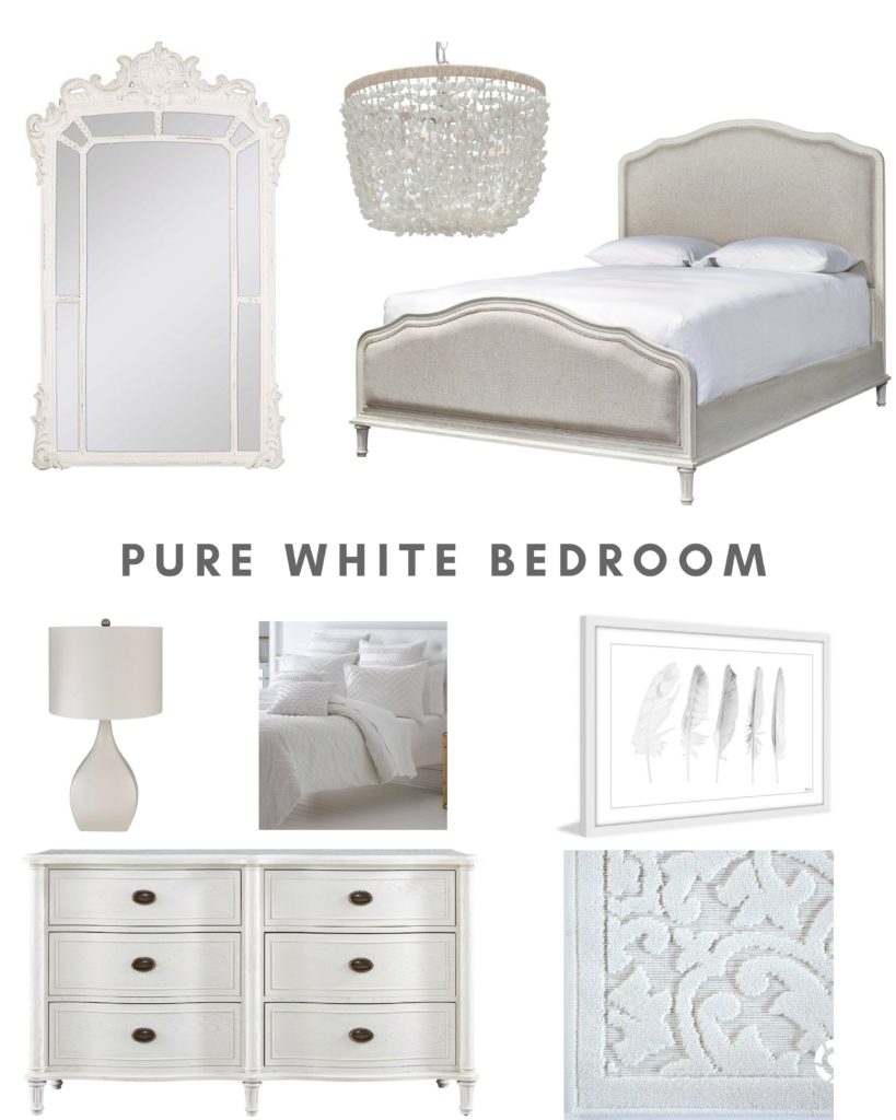 All-white bedroom ideas - All-white bedroom design board - All-white bedroom inspiration