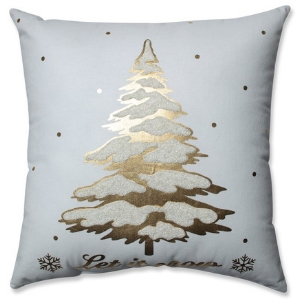 Gold foil Christmas tree pillow, Gold and white Christmas pillows, 60 cute Christmas pillows, 60 cute holiday pillows, cute Christmas cushions