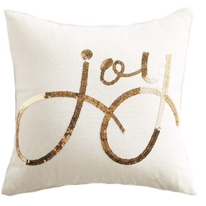 Gold joy Christmas pillow, gold joy Christmas cushion, 60 cute Christmas pillows, 60 cute holiday pillows, cute Christmas cushions