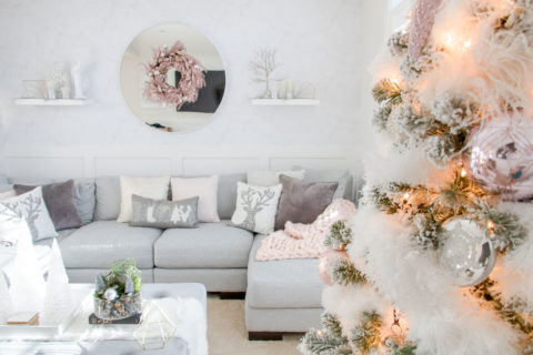 Our White Fluffy Christmas Tree • Snowy Christmas Tree with White ...