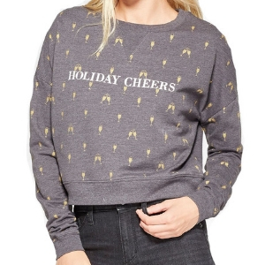 Holiday Cheers Christmas sweatshirt • 30 Cute Ugly Christmas Sweaters For Women that Sleigh in 2018 • The Tackiest, Cutest Ugly Christmas Sweaters of 2018