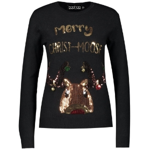 Merry Christ-moose Christmas sweater • 30 Cute Ugly Christmas Sweaters For Women that Sleigh in 2018 • The Tackiest, Cutest Ugly Christmas Sweaters of 2018