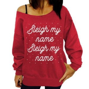 Sleigh My Name Christmas sweater • 30 Cute Ugly Christmas Sweaters For Women that Sleigh in 2018 • The Tackiest, Cutest Ugly Christmas Sweaters of 2018