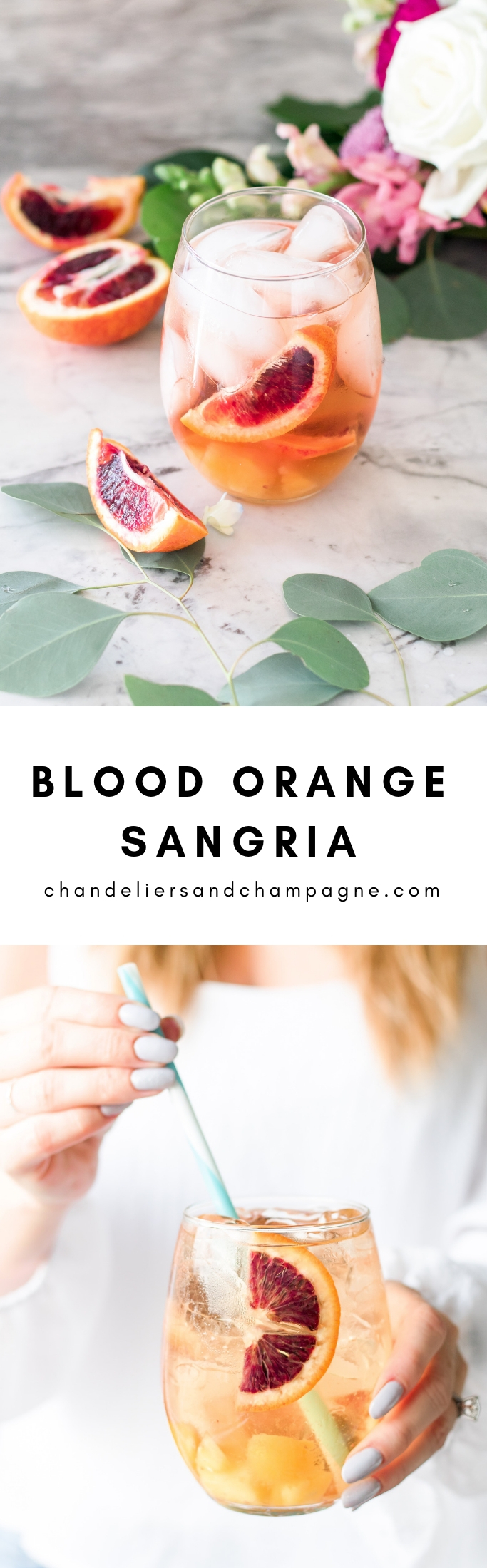 Summer Blood Orange Sangria drink recipe