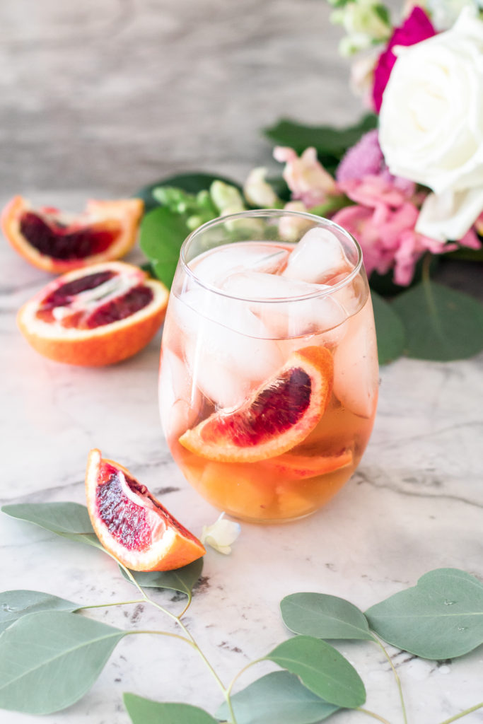 Blood Orange Sangria is the perfect fruity summertime cocktail with pineapple, mango, Moscato and tropical liquor