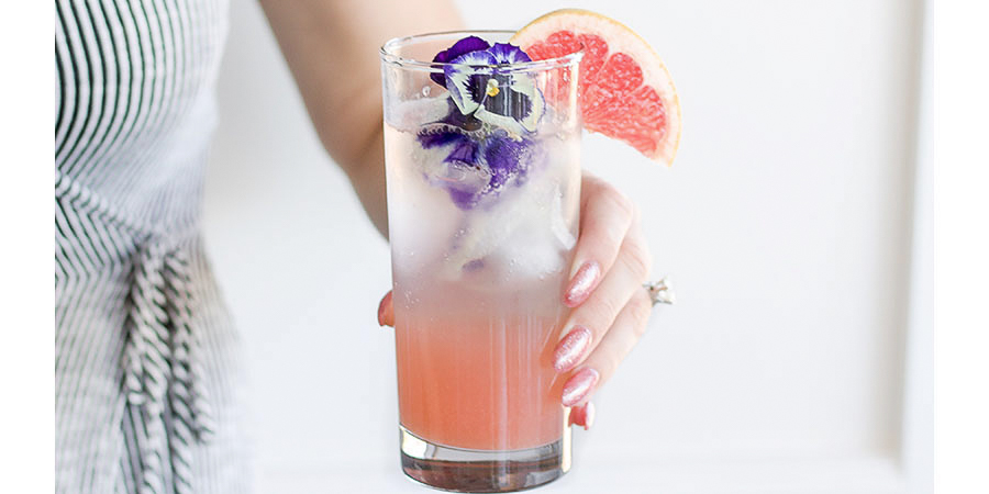 Sparkling Grapefruit, Elderflower & Rosé Vodka Cocktail • The Bojon Gourmet