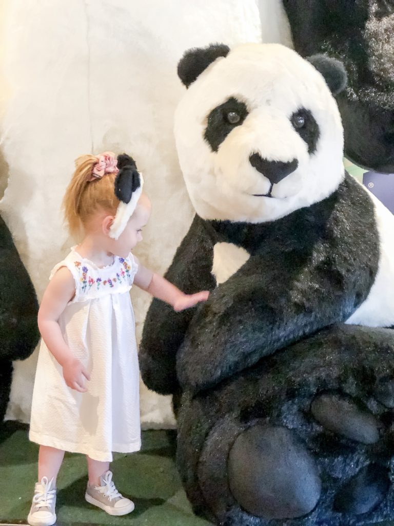Giant panda display at Sheraton Cavalier Calgary Hotel