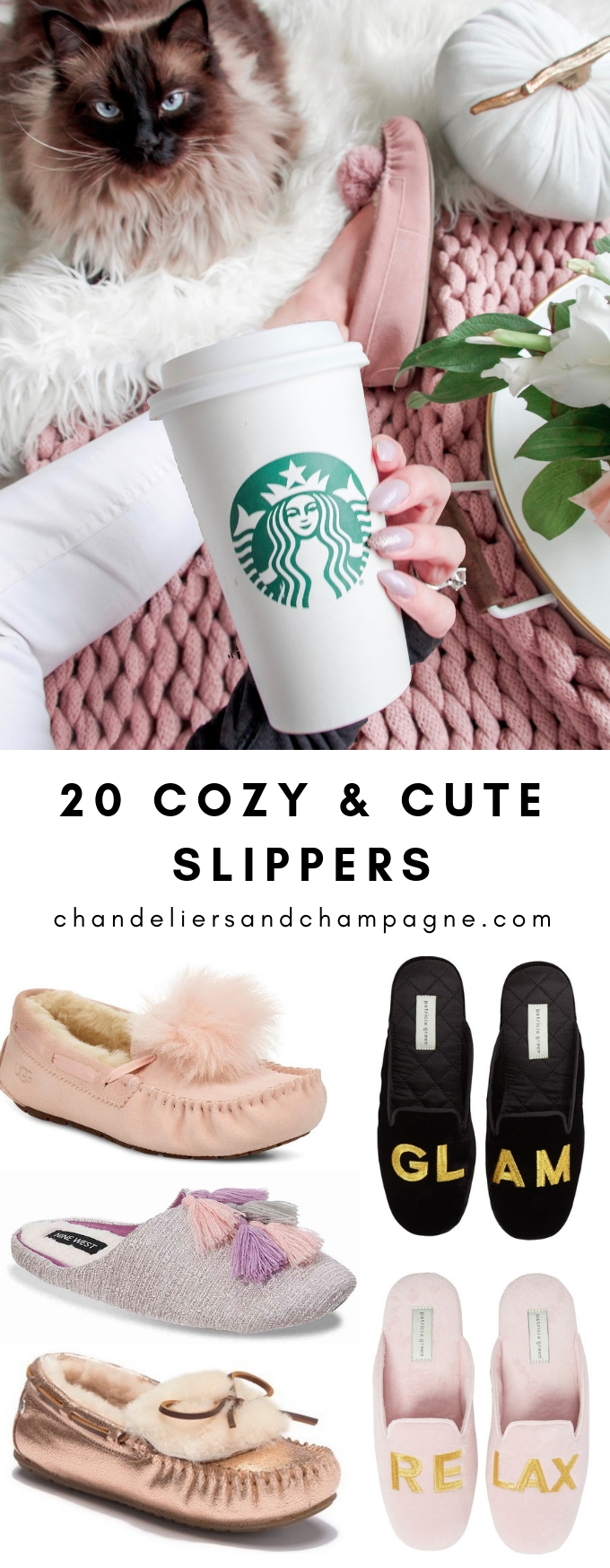 20 Cozy and Cute Slippers: glamorous slippers and moccasins to get your higgle on this fall