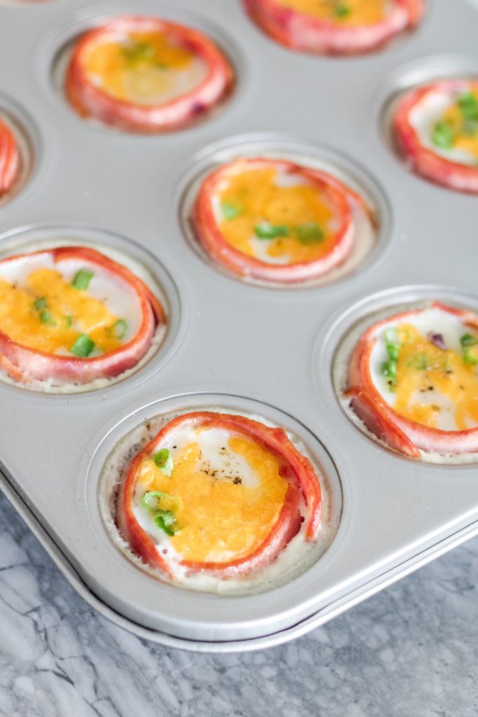 Turkey Bacon Wrapped Egg Cups