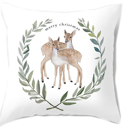 Christmas deer pillow