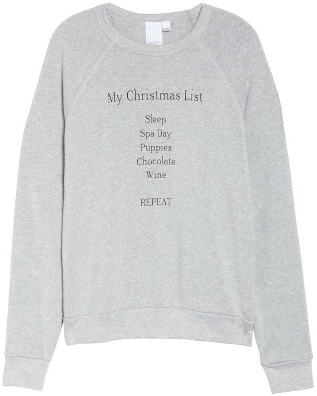 Christmas list women's Christmas sweater