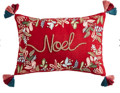 Red Noel pillow