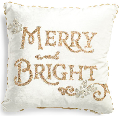 Merry and Bright pillow