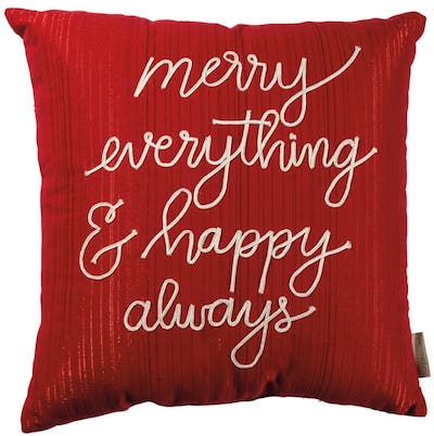 Merry Everything and Happy Always pillow