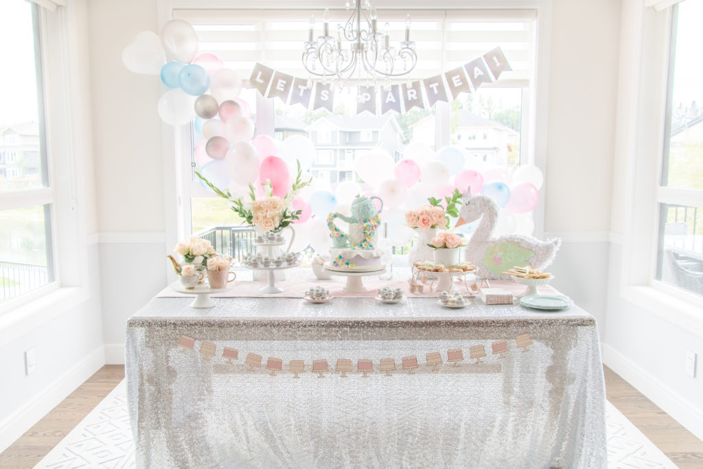 Let's Partea: Birthday Tea Party dessert table