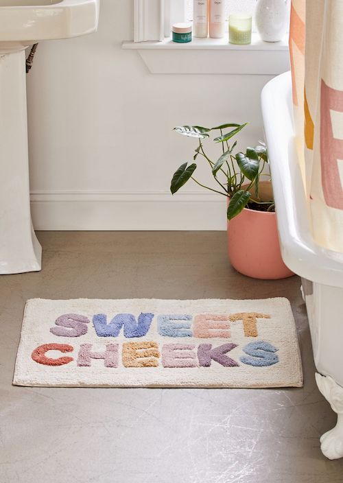 Cute rugs for bathroom: Sweet Cheeks bath Mat