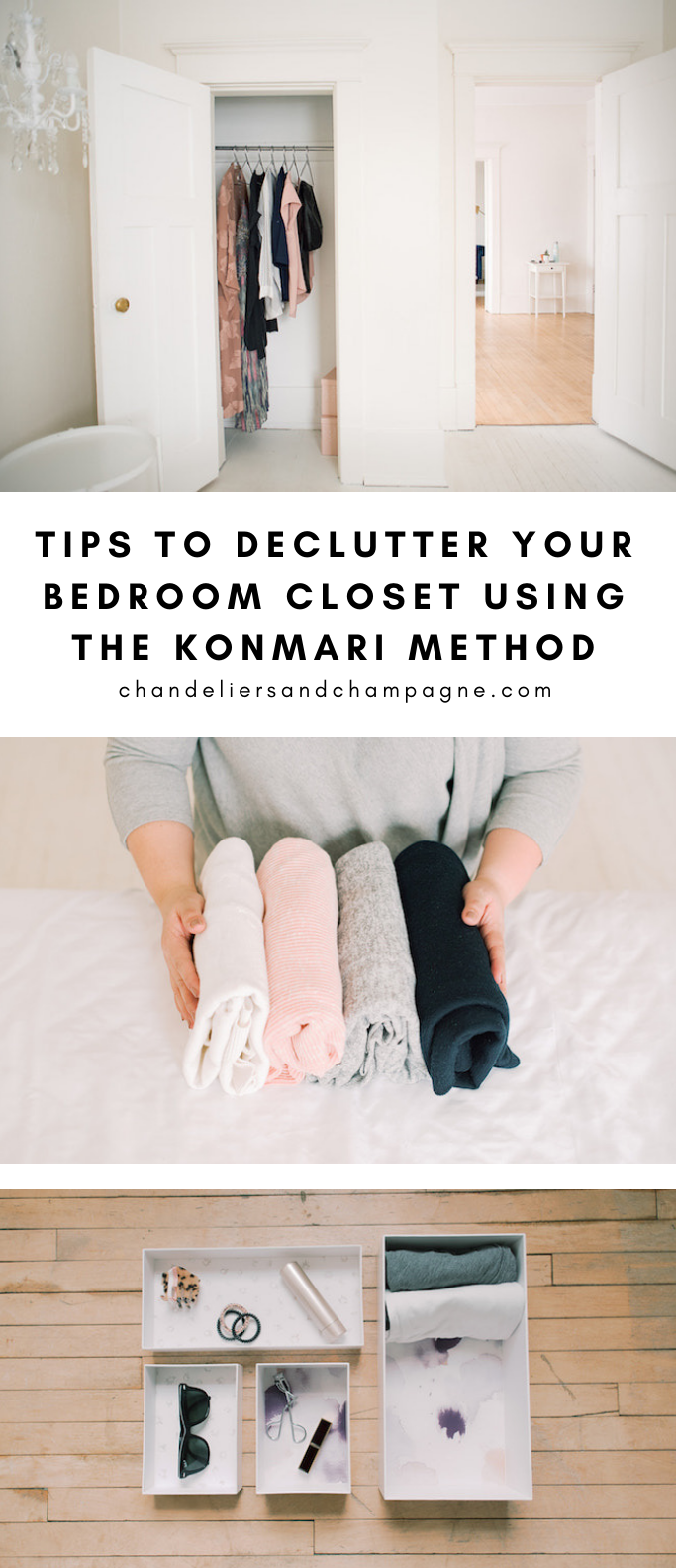 Tips to Declutter you Bedroom Closet Using the KonMari Method