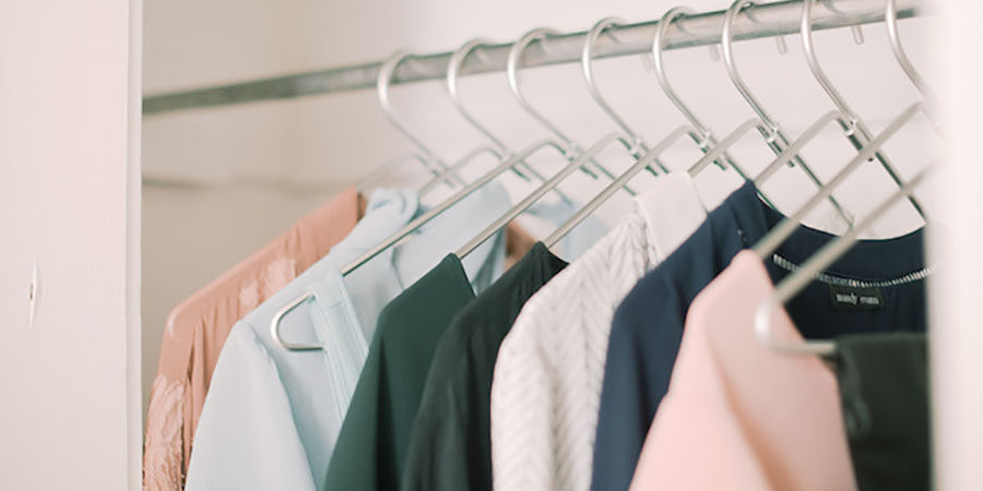 Declutter your bedroom closet using the KonMari Method