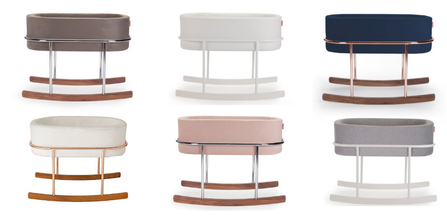 Monte Rockwell Bassinet : Stylish Baby Bassinets in various modern colors