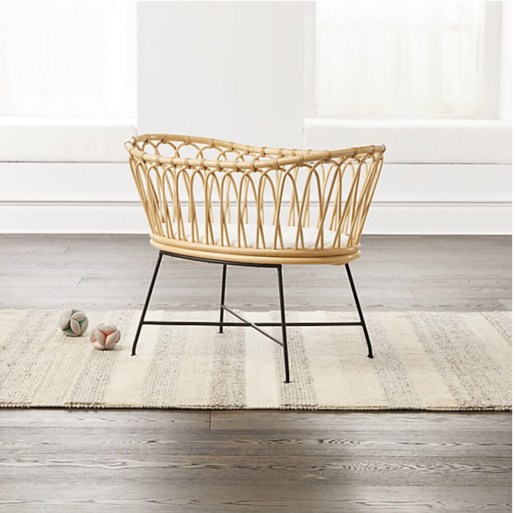 Boho-inspired Rattan Bassinet : Most Stylish Baby Bassinets of 2020