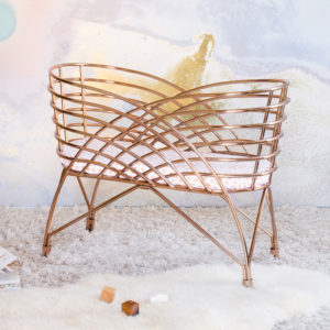 Aura Rose Gold Bassinet