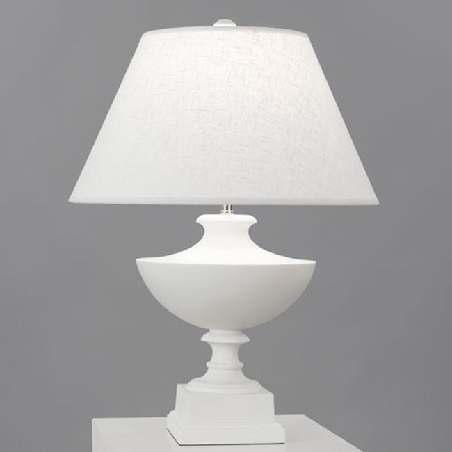 Sculptured white lamp