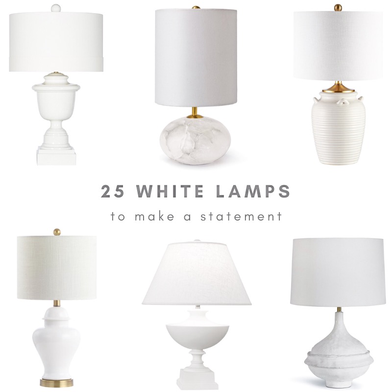 25 white lamps to make a statement