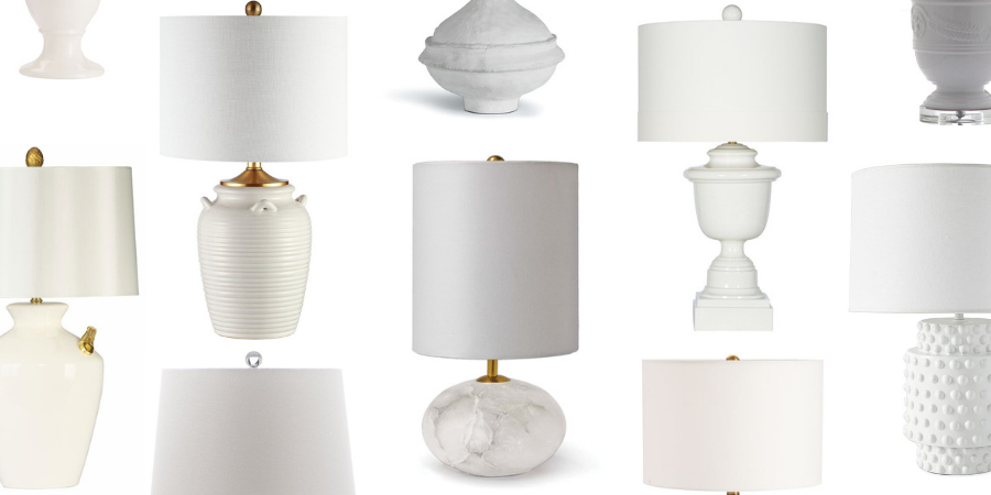 Light and bright white lamps - stylish and eye catching white lamps