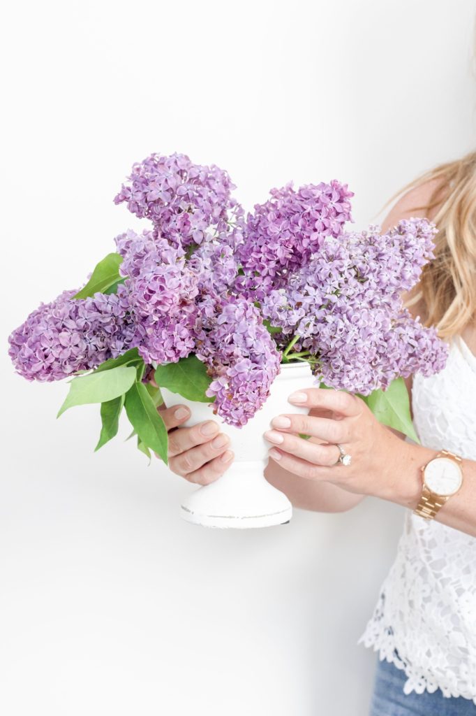 Beautiful bouquet of fresh lilac