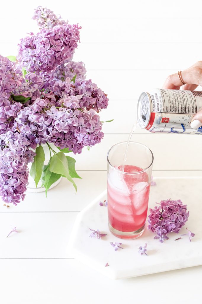 Pouring the perfect summer cocktail with lilac 