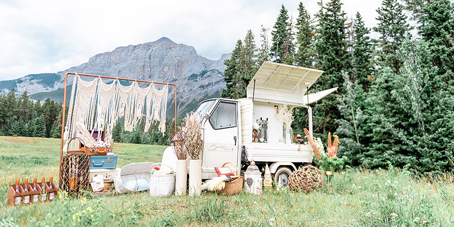Mobile Bubble and Brews Prosecco Cart