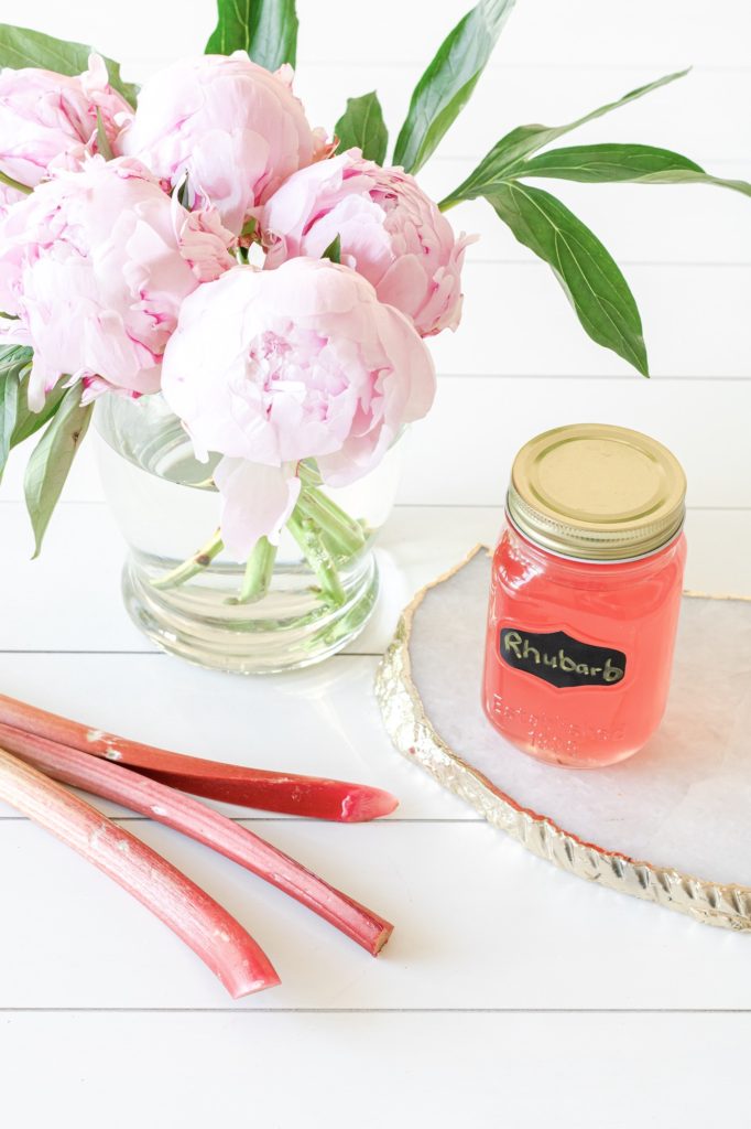Rhubarb simple syrup
