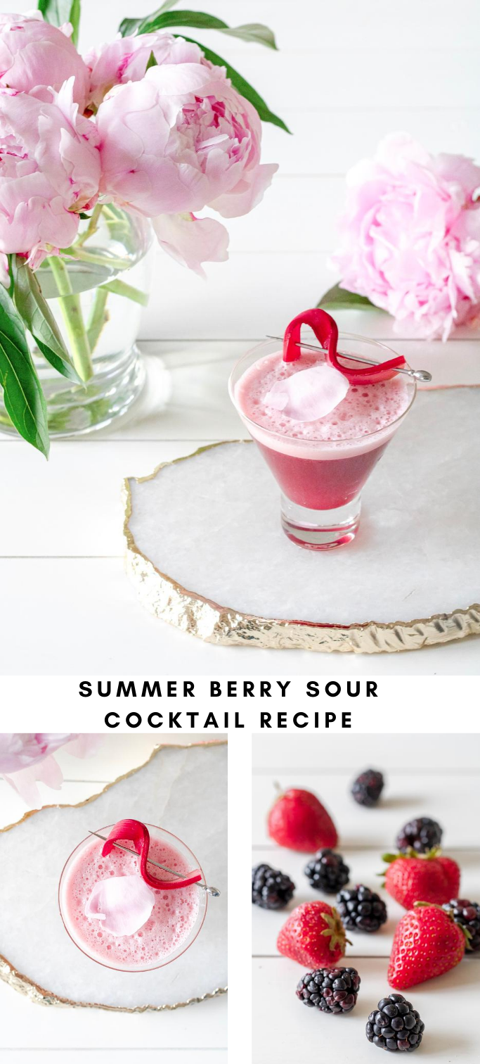 Summer Berry Sour cocktail recipe