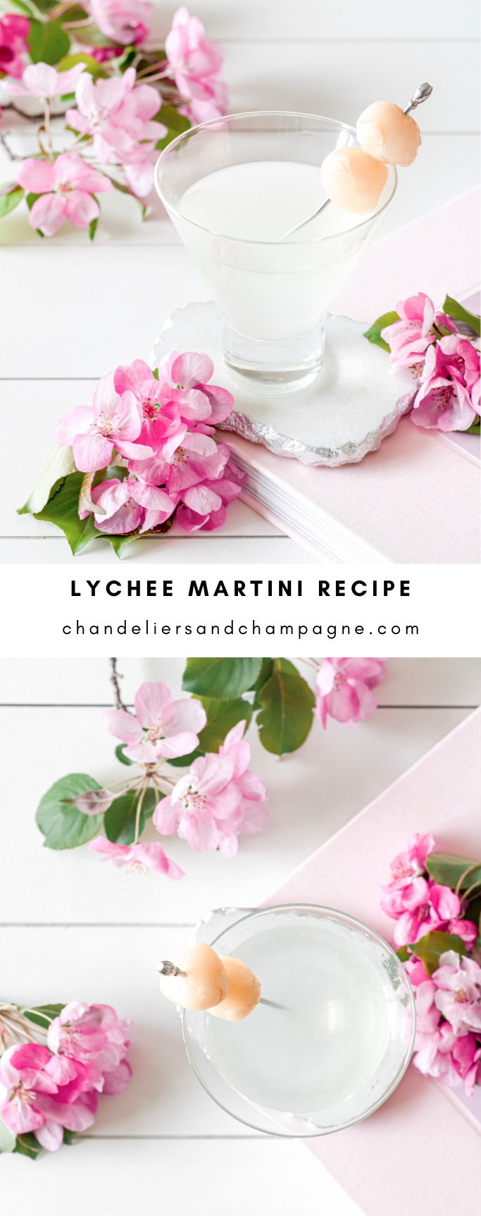 Lychee Martini Recipe with SOHO, Grey Goose, lychee juice and lime