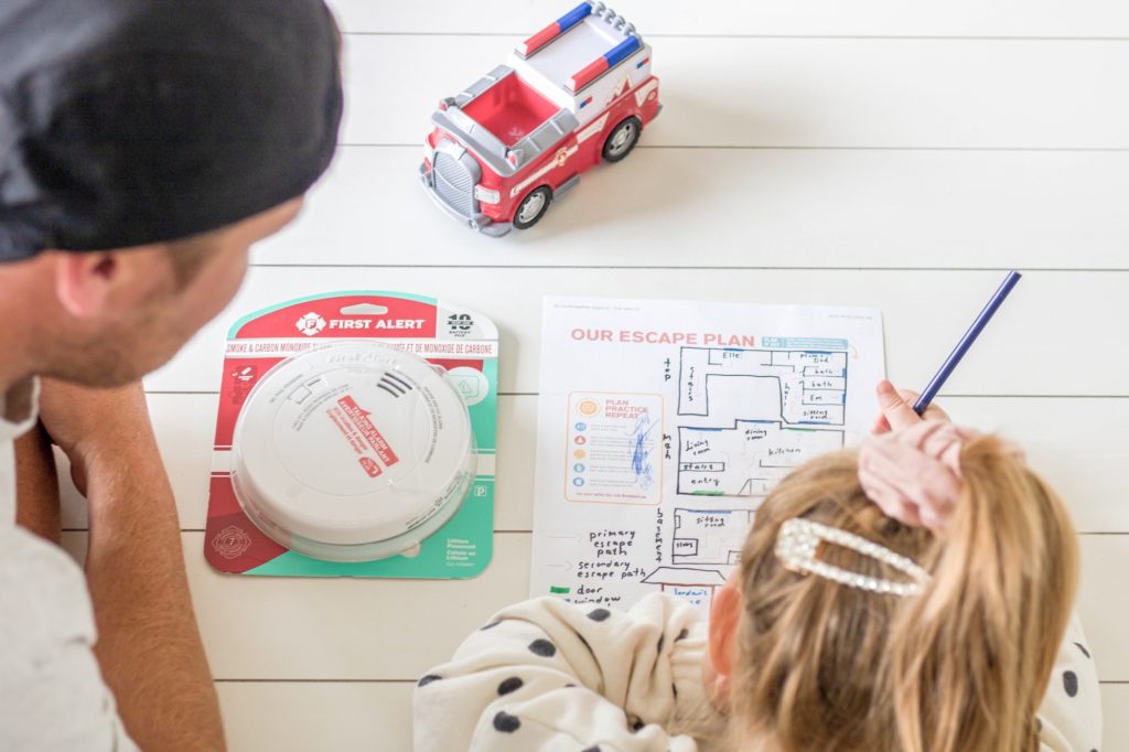 Family fire safety escape plan