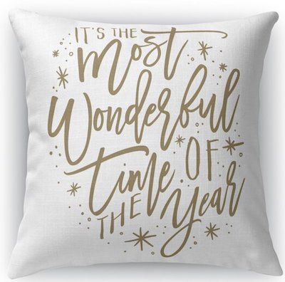 Most wonderful time of the year pillow