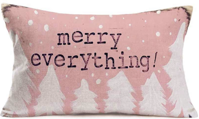 Merry everything pillow